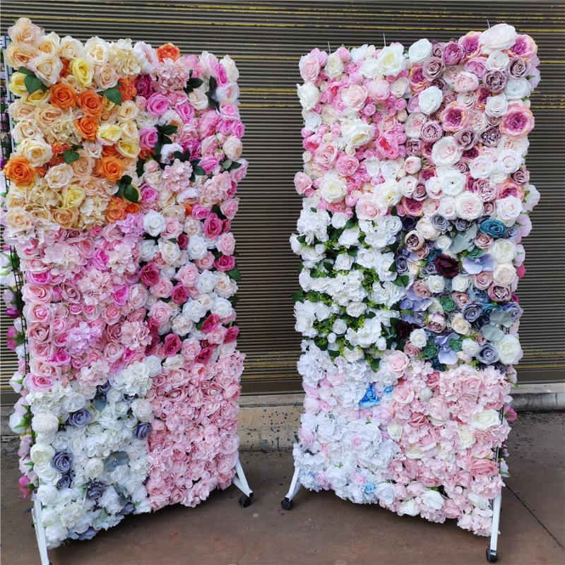 

SPR mix color high quality flower wall panel wedding backdrop artificial flowers for flower wall
