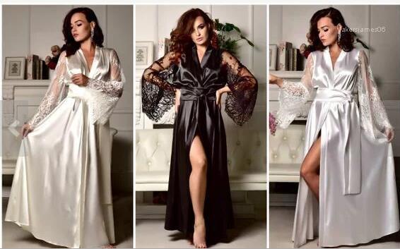 full length silk robe