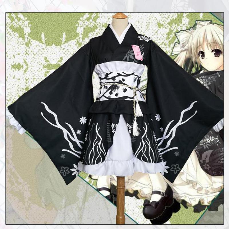 

Japanese Style Women Kimono Elegant Print Flower Stage Performance Costume Vintage Original Tradition Yukata Dress Cosplay Robe