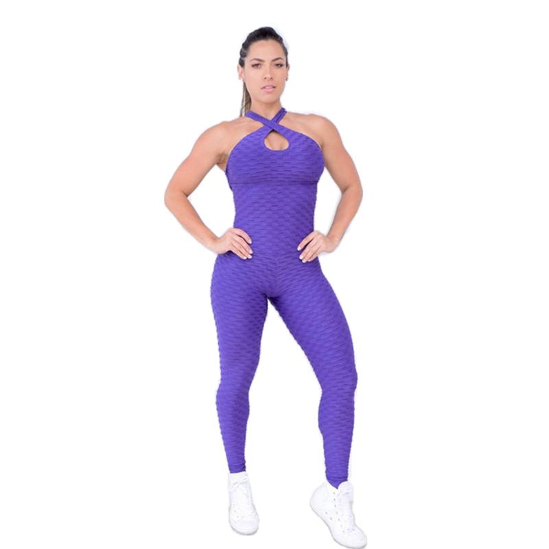 

Reno Jesse 2020 Women Tracksuit Yoga Set Gym Sexy Sport Fitness Jumpsuit Pants Sexy Yoga Set One-pieces Suit SportClothing, Black
