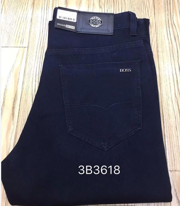 

Men's Fashion Jeans Men's Cotton 2019 New Casual Straight Trousers, Blue