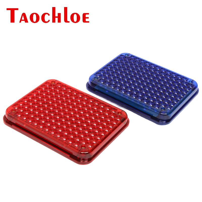 

1Pc Red Blue 12V 24V 220V Flashing Strobe Lights For Ambulance Pumper Fire Engines Lamps Wagon Sanitation Truck, As pic