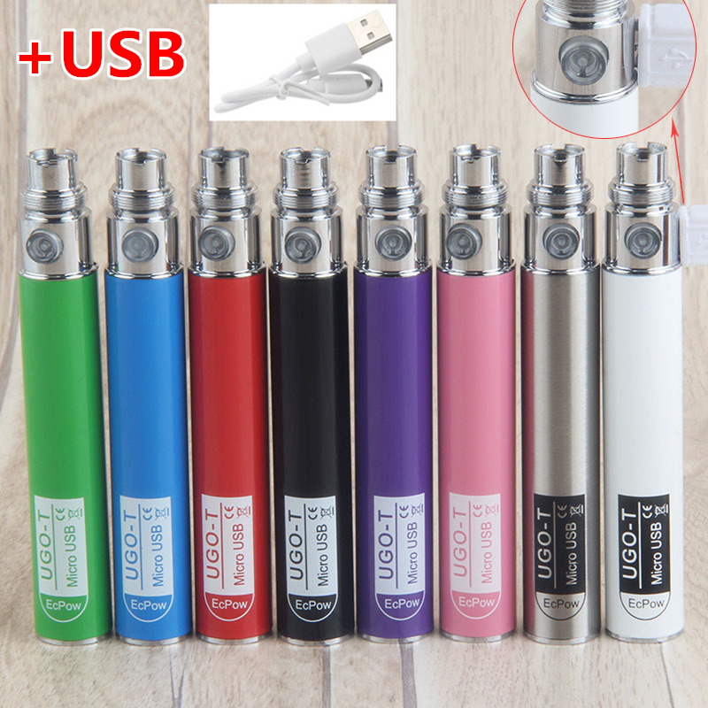 

5Pcs Authentic 510 Thread Battery UGO T Vape eGo CE4 Vaporizer 650 mAh Micro USB Passthrough O Pen E Cigs For Thick Oil Cartridge