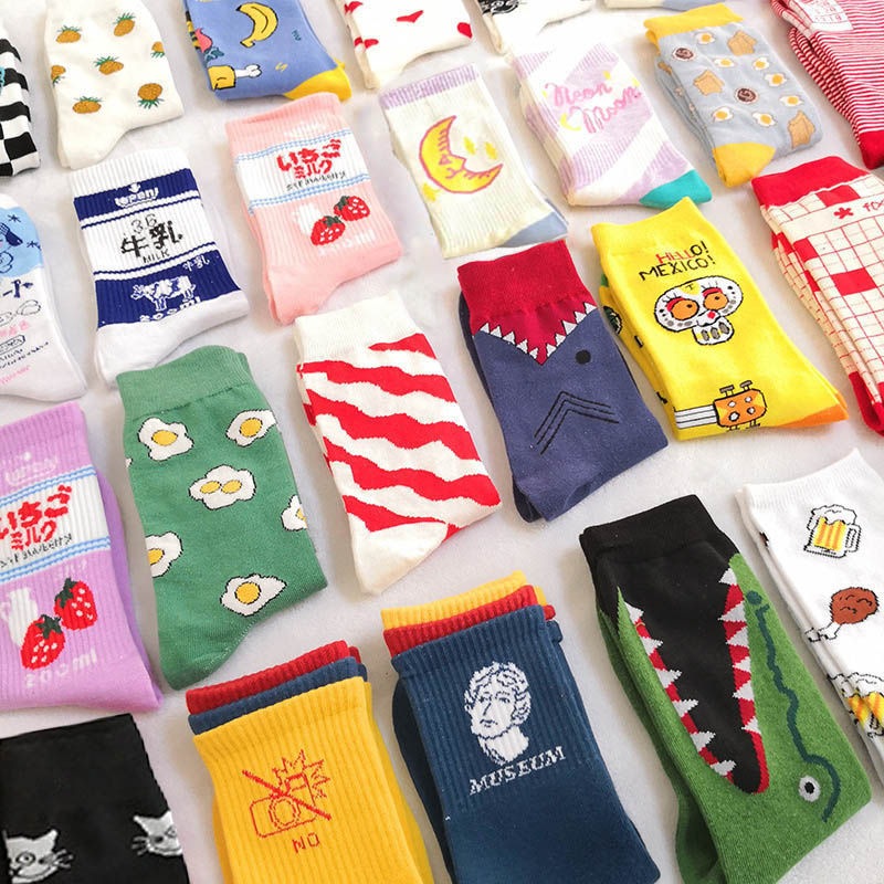 Milkbox Sock.Milk Sock.Novelty Socks.Fun Socks.Happy Socks.Tube Socks