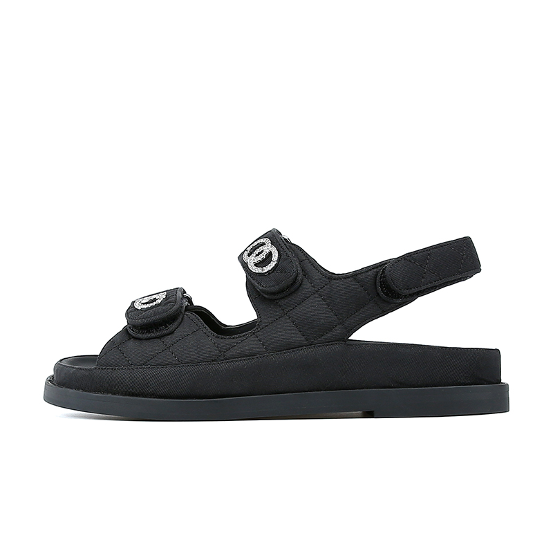 

Leather sandals, Black