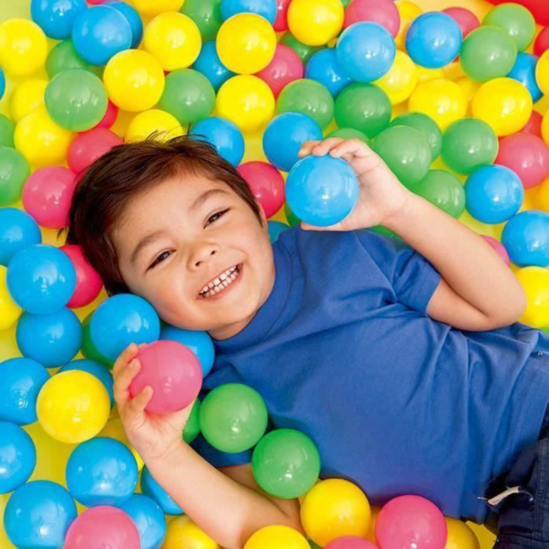 100 Pcs Colorful Soft Plastic Water Pool Ocean Wave Ball Baby Funny Kids Toys Stress Air Ball Plastic Ocean Pool Accessories-image-545801995