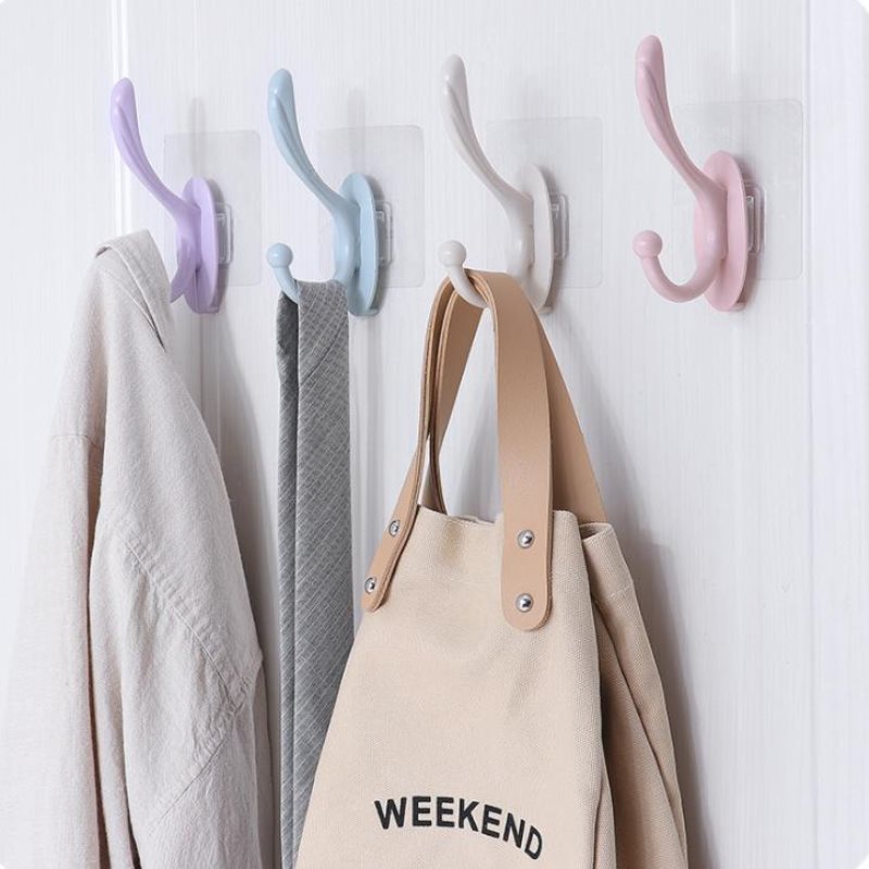 

ORGANBOO 1PC Bathroom Towel Rack Free Punch Coat Hook Seamless Coat Hooks Kitchen Wall Hanging Wall Storage Shelf