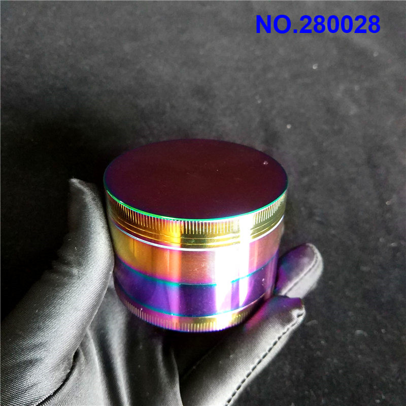 

63mm Rainbow Large Herb Grinders 3 Layer Tobacco Grinder Cheap Big Cali Crusher Grinder Diamond Herb Grinder For Sale zx
