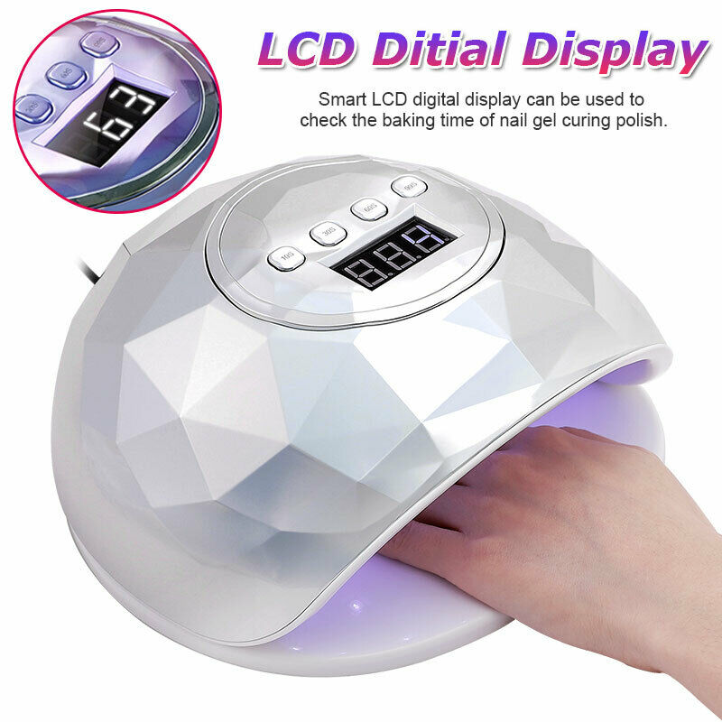 

2020 Enhanced version Colorful 110W SUNONE Professional LED UV Nail Lamp for Nail Gel Polish Led Light Dryer UV Lamp, Pink