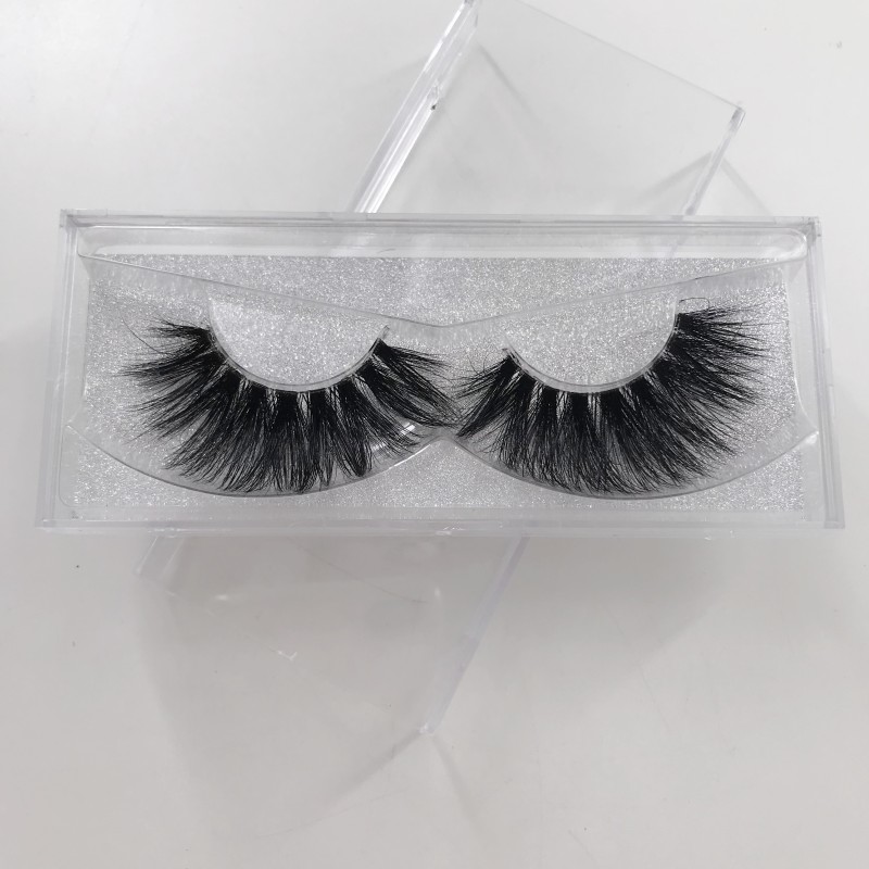 

3D mink lashes natural 22mm lashes natural long best selling clear band lashes custom private label