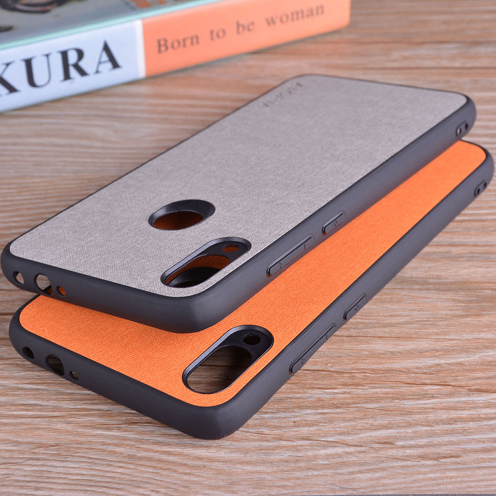 

case for Xiaomi Redmi 7 7A 6 6A 8 8A K30 Note 5 7 8 pro Note 8T Textile skin, Black