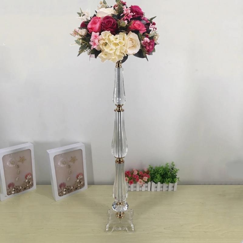 

New design Vases 78 CM/ 30.7" Tall Acrylic Table Vase Wedding Centerpiece Event Party Decorative Flower Rack For Home Decoration