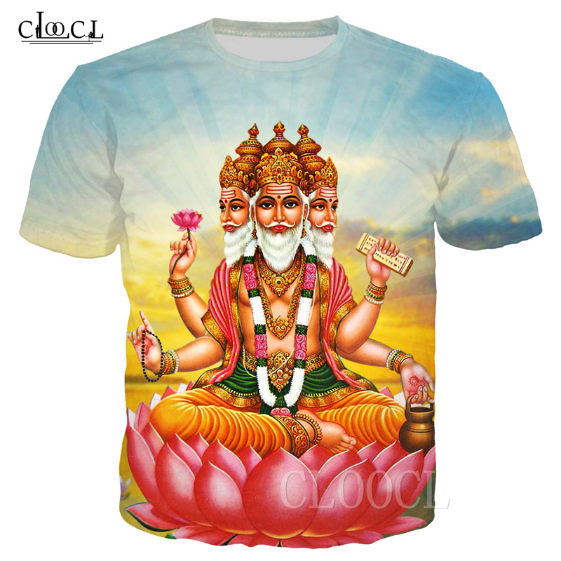 

Hinduism God Lord Shiva T-shirts Women Men 3D Printed Ganesha Clothing Short Sleeve Harajuku Streetwear Tops Drop Shipping, T shirt 1