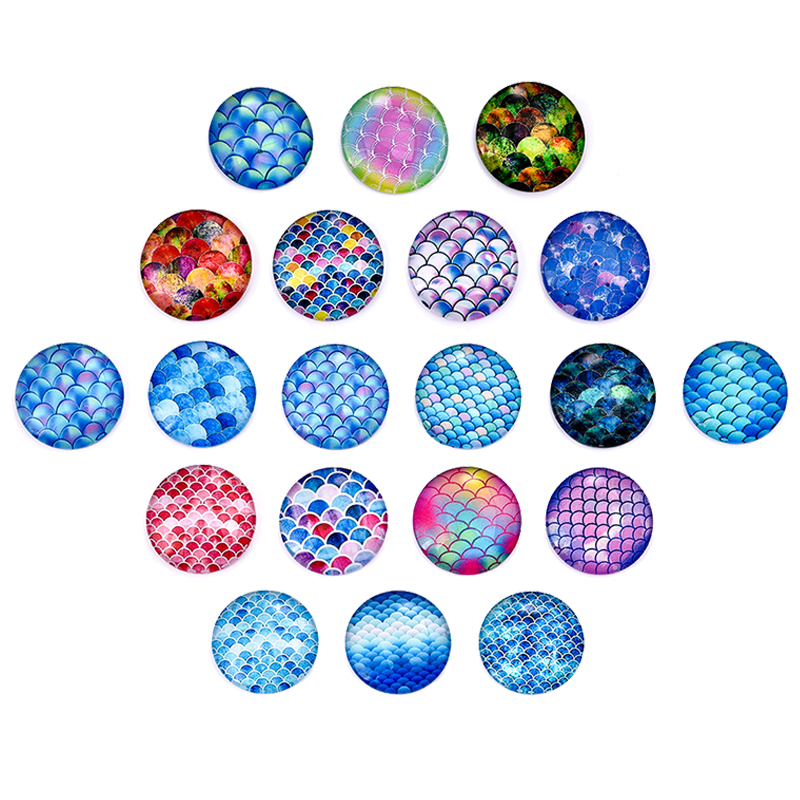 

Round Glass Cabochons DIY Jewelry Making Flat Back Cabochon For Earrings Pendant Bracelet Base Settings 12/20/25mm 20pcs/lot