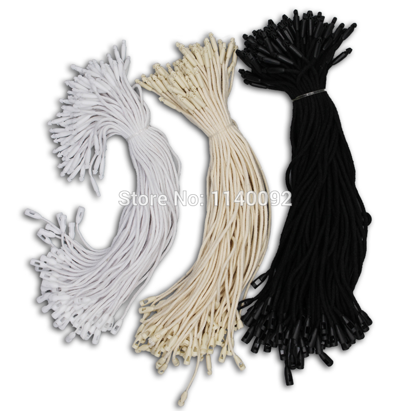 

Free shipping garment bag shoes COTTON cords 7.8"/string/cords/hang tag swing tag thread/clothing string buckle 1000 pcs a lot, White