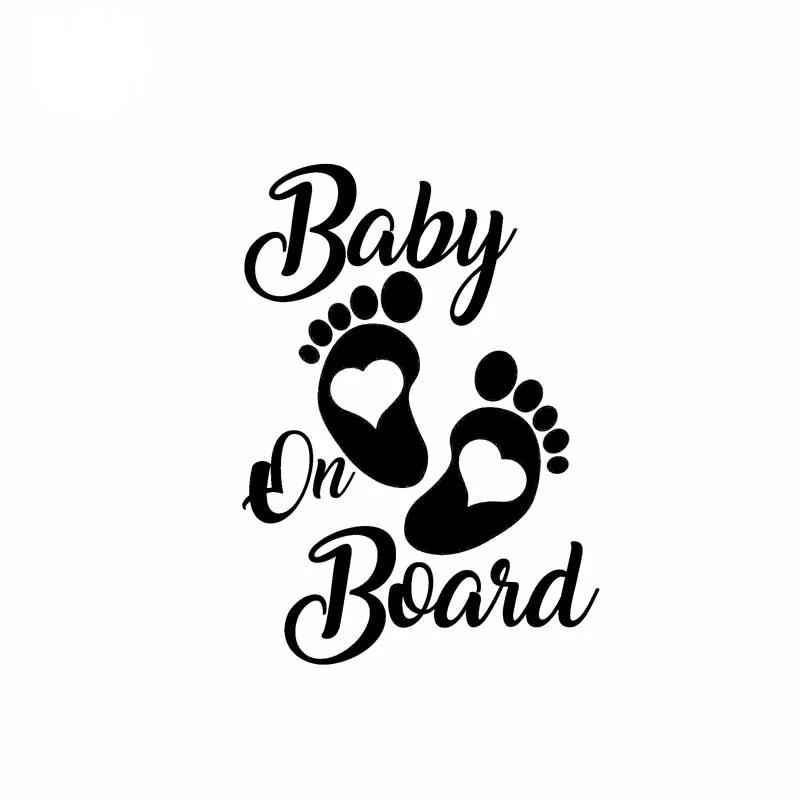 

Vinyl Hobby Car Decal Baby On Board Black/Silver ca-591, Yellow