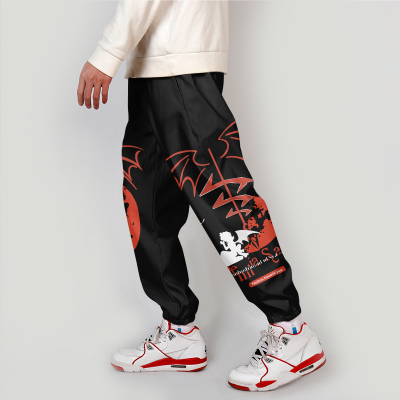 

High-Q Unisex Anime Touhou Project Yakumo Yukari Overalls bib overalls Touhou Project Cirno Punk Rock Long Pants Pencil Pants