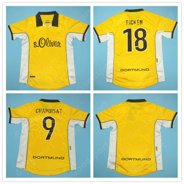 

RETRO 98 99 DORT soccer jerseys DEDE MOLLER CHAPUISAT NERLINGER REUS PULISIC Sancho Batshuayi M. Götze vintage football shirts futbol calcio, Men