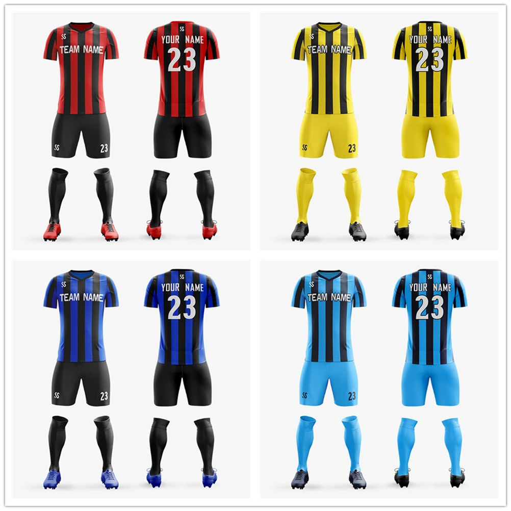 

College Wears soccer jerseys custom team soccer uniforms sets of college football uniforms Kits jerseys for adults, As pic