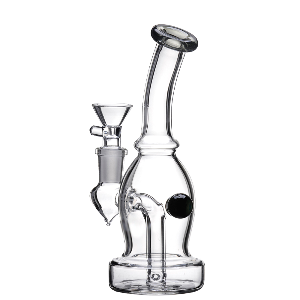 

6 Inches Glass Bong With Glass Bowl Mini Color Glass Dab Rig Oil Rigs Pipes Perc Heady Smoking Bubbler Quartz Banger 1122