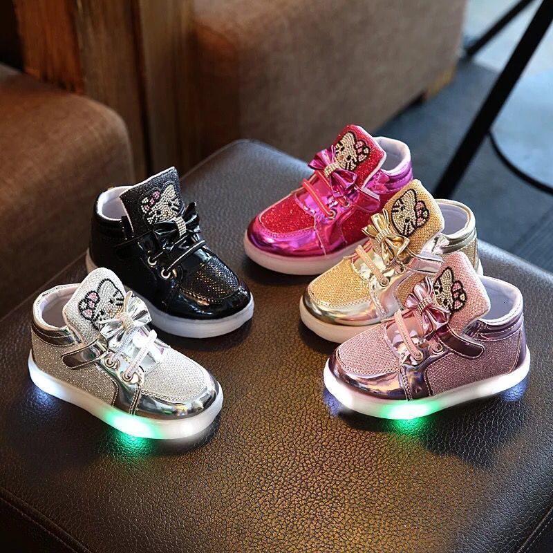 1-6 ans enfants lumineux garçons filles Sport chaussures de course bébé lumières clignotantes mode enfant en bas âge petit enfant baskets à LED