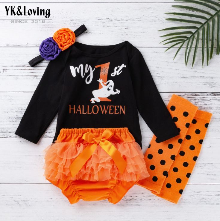 

Halloween children Clothing Sets girl tracksuits fashion Autumn Winter Casual clothes Sweetsets New