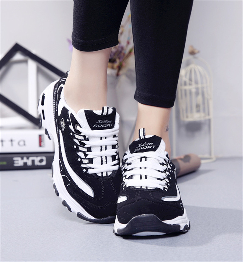 

Women's shoes 2019 spring and autumn sponge cake thick bottom increased low to help tie suede couple sports shoes fashion tide shoes