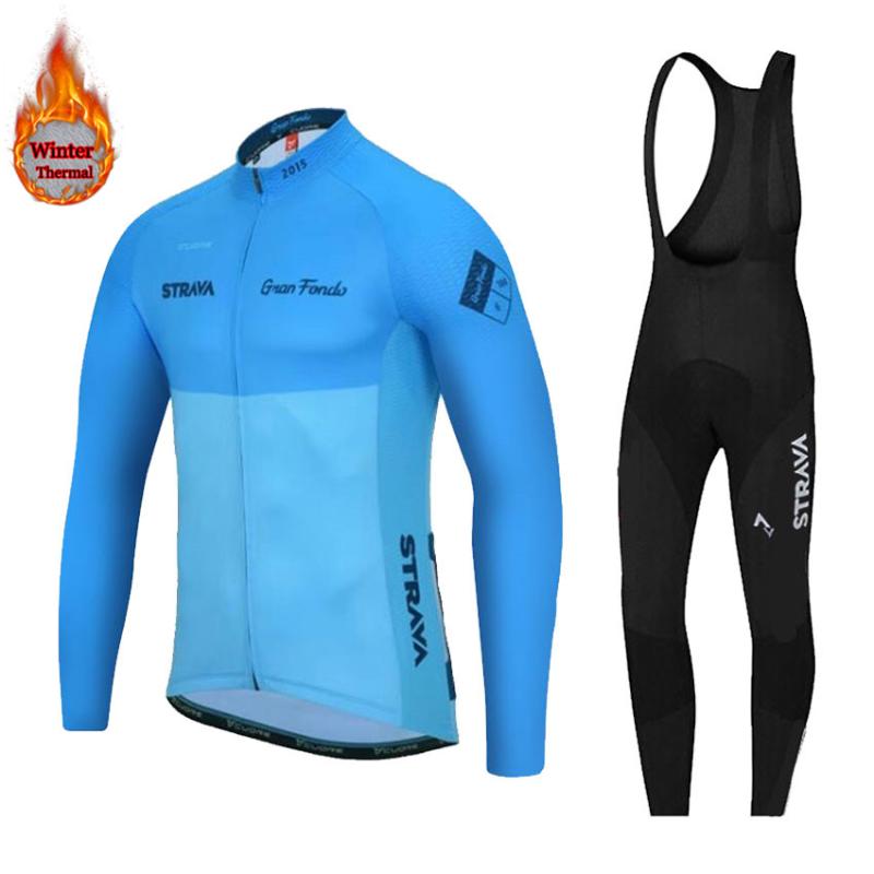 

Cycling Jersey Sets 2021 Thermal Fleece Winter Bike Wear Maillot Ropa Ciclismo Invierno Hombre MTB Bicycle Clothing, 01