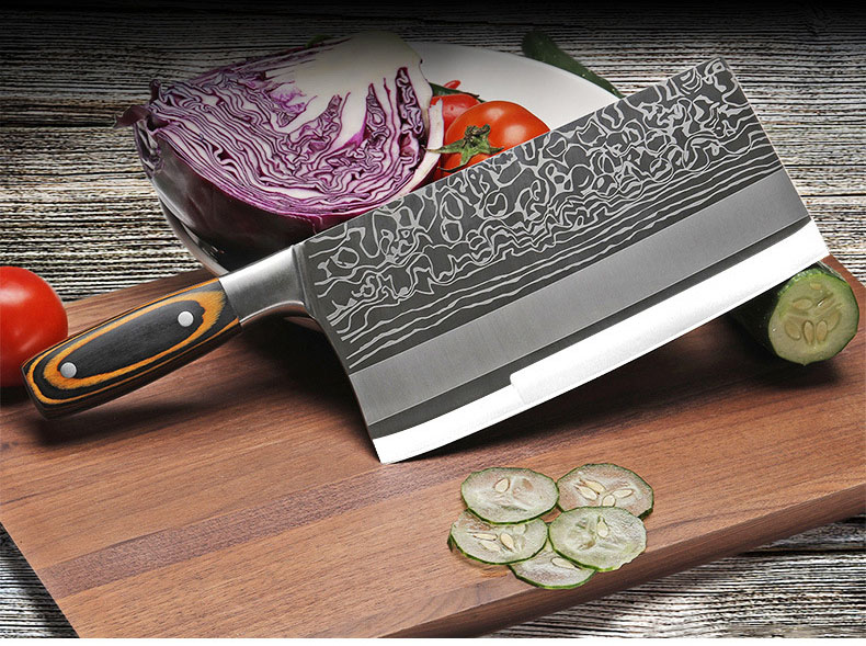 

Cleaver Cutlery Kitchen knife Chef's Knives Stainless Steel Butcher Vegetable Meat Kitchenware Blade