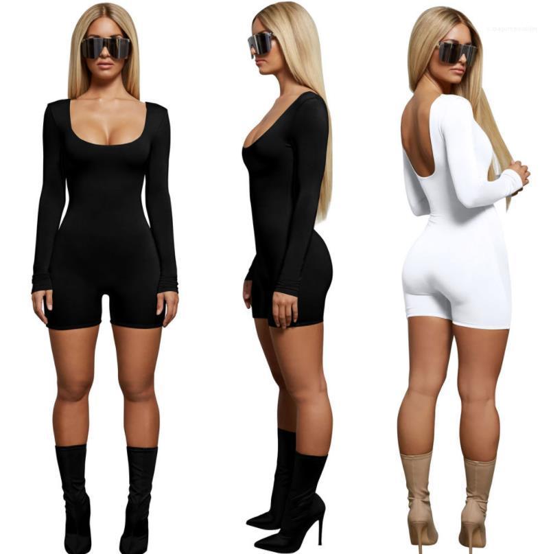 womens white one piece fitted jumpsuit