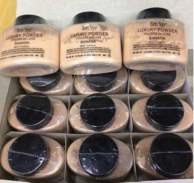 

Ben Nye Luxury Powder 42g New Natural Face Loose Powder Waterproof Nutritious Banana Brighten Long-lasting DHL free shiipping, Mixed color