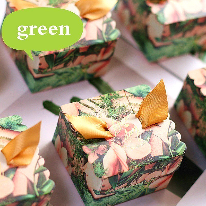 

20pcs Gift Bags Square Candy Box for Wedding Birthday Party Candy Box Birthday Party Supplies Cake