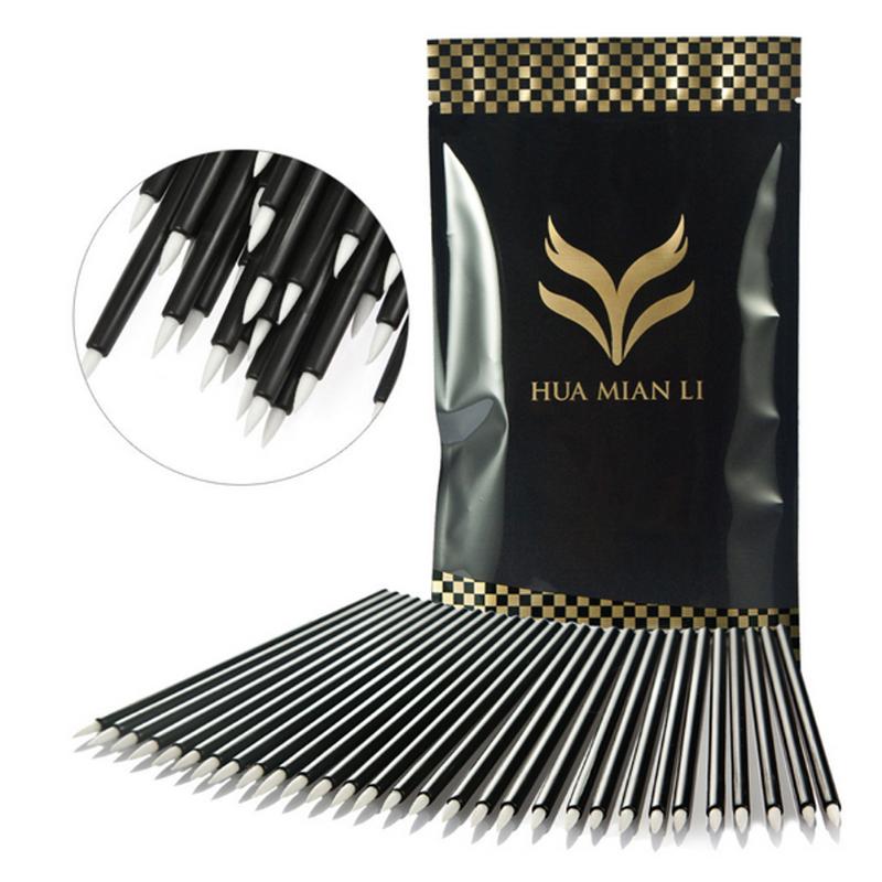 

HOT SALE Disposable Eyeliner Brush Lip Brush Green Security Disposable Eyelash Curler