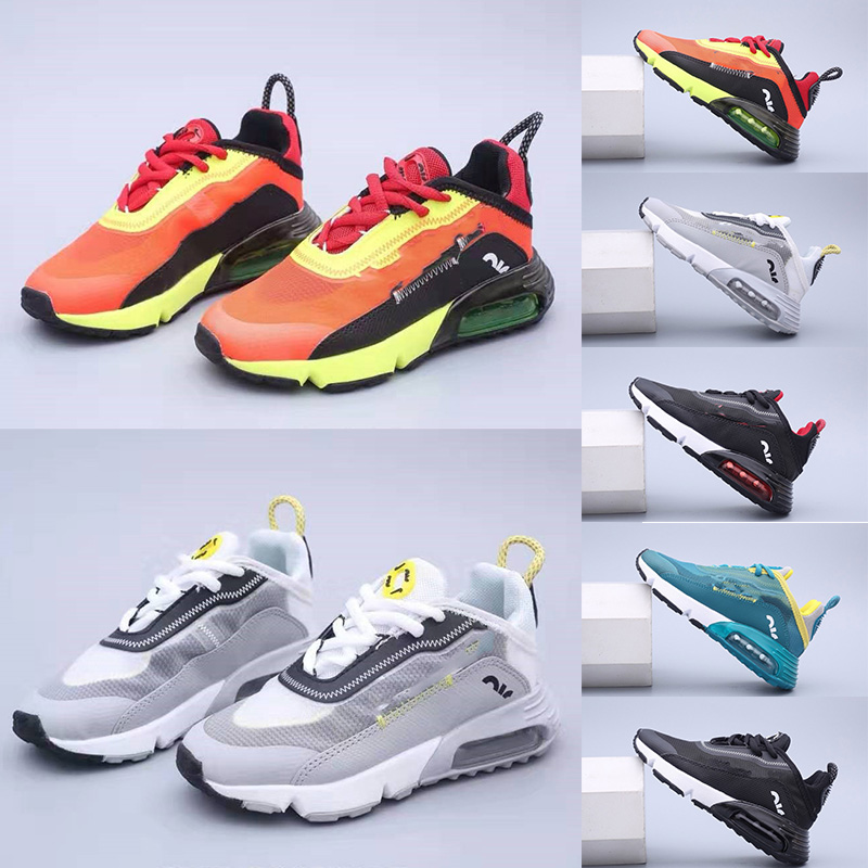 

2020 New Childrens designer 2090 Running Shoes Triple Black White Platinum Tint University Red Breathable Athletic Kids Girls Shoes Hot Sale, A5