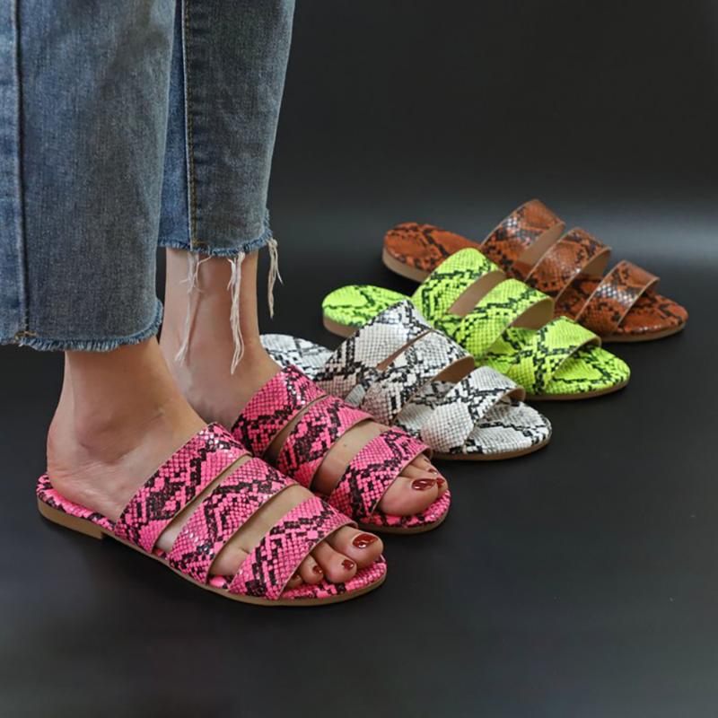 

Women Slippers Summer Non-slip Slippers Shoes Monochrome Vintage Roman Plus-size Outdoor Beach Sandals Women 2020 New, Green