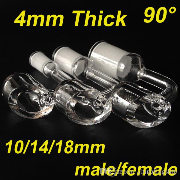 

Top quality 4mm thick club banger domeless quartz banger dab nail 10mm 14mm 18mm male female for oil rigs glass water bongs