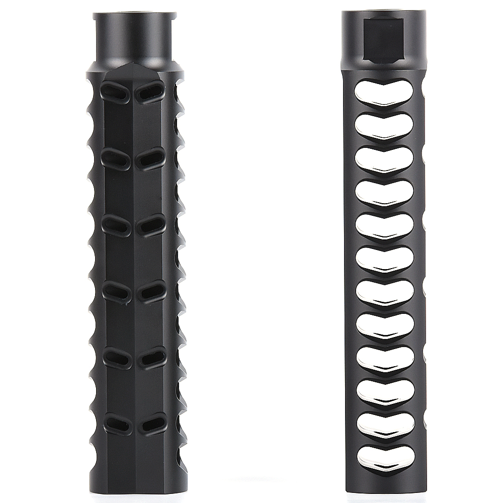 

Tactical 6 inch Length .223 5.56 1/2-28 threads OD" 1.24 inch 7075 Aluminium, Black
