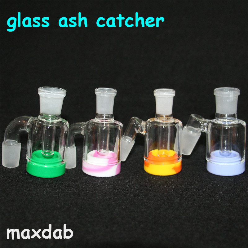 

hookahs Glass Ash Catcher 14mm 18mm 4.5 Inch Mini Bong Catchers Thick Pyrex Clear Bubbler Ashcatcher 45 90 Degree