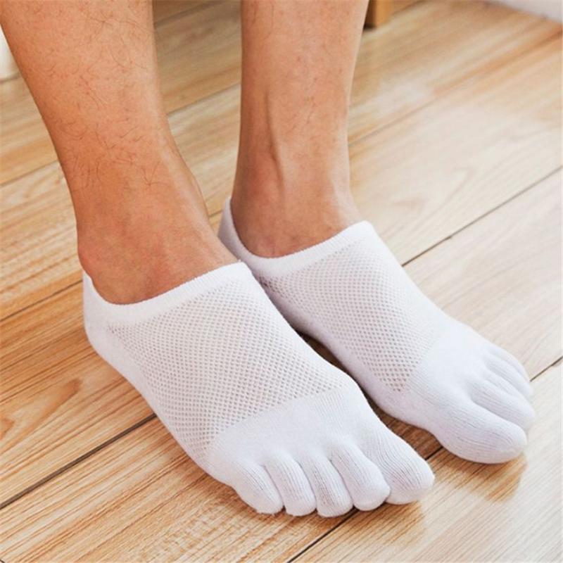 

Men's Socks 1 Pair Five Finger Toe Ankle Men Fashion Breathable Cotton Casual Sports Nonslip Short Invisible