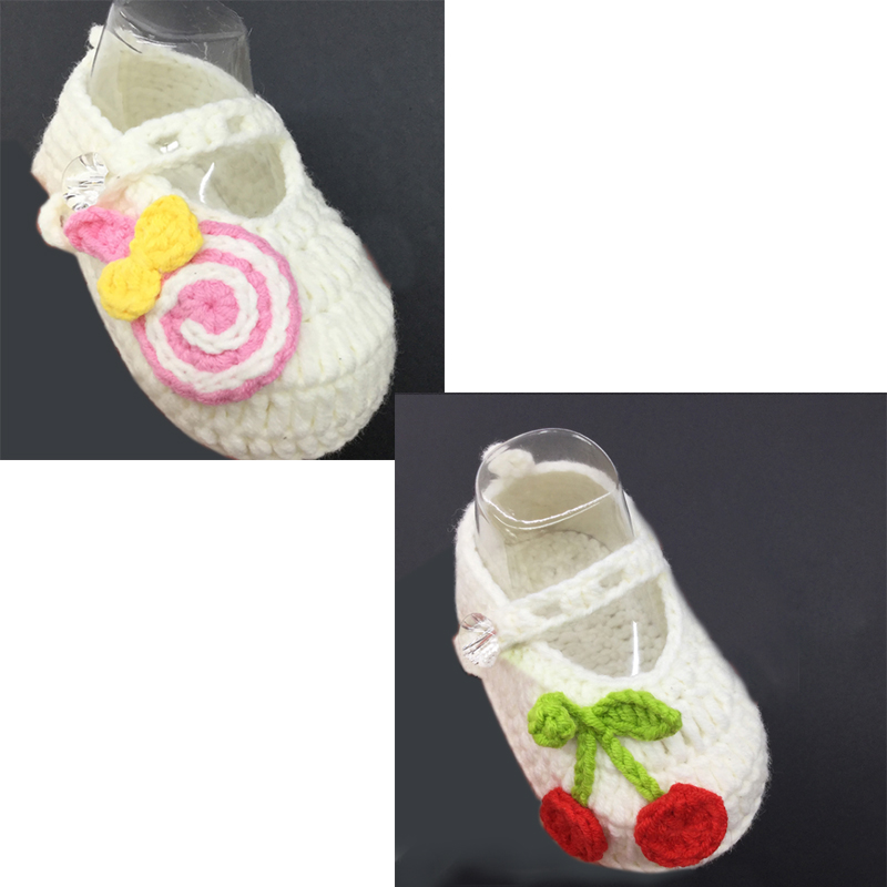 

QYFLYXU Lovely candy series Princess shoes baby shoes garden red cherry gourd