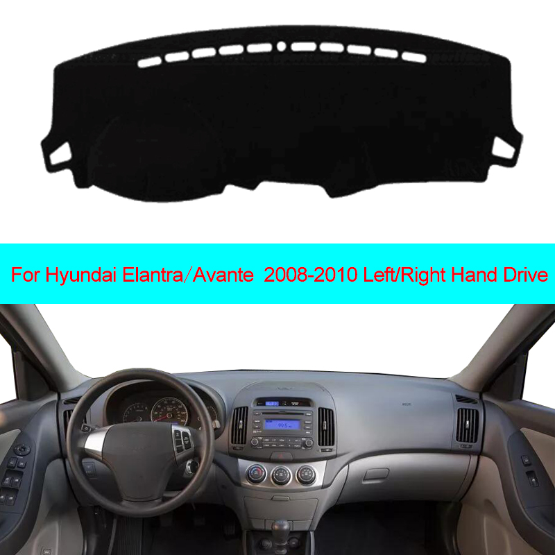 

2 Layers Car Auto Dashboard Cover Carpet Cape Dash Mat Dashboard Pad Anti-UV For Elantra Avante 2008 2009 2010 LHD RHD