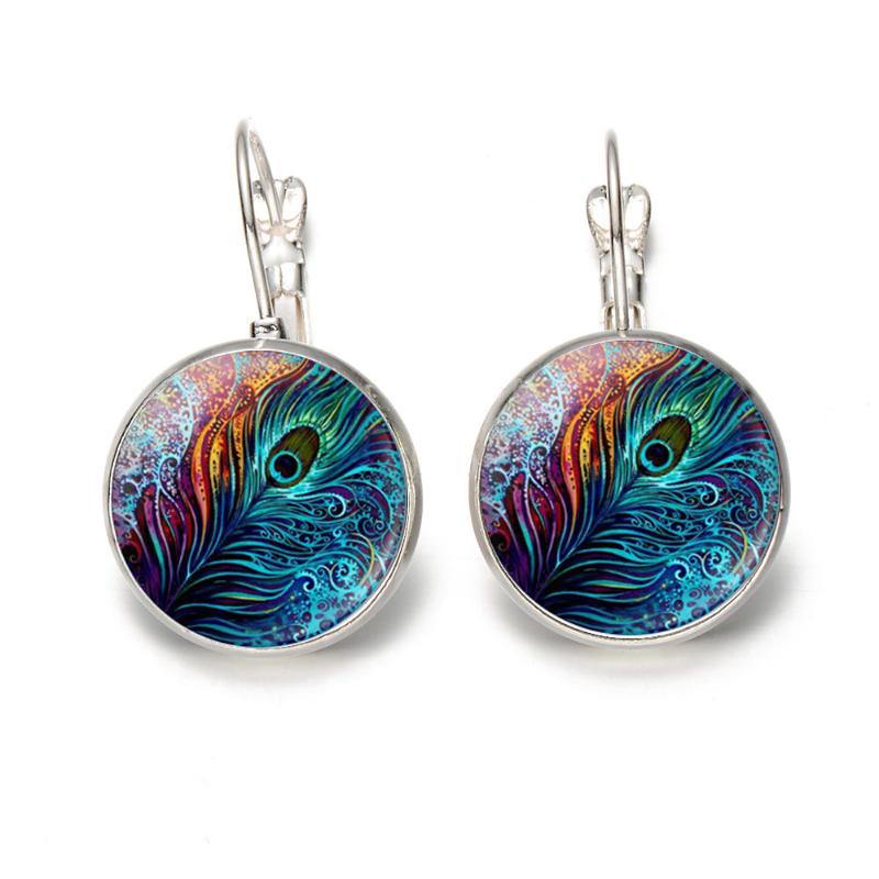 

Fashion 925 Silver Retro Peacock Pendant Earring Jewellery Accessories Handmade Lucky Amulet Gifts Her Woman
