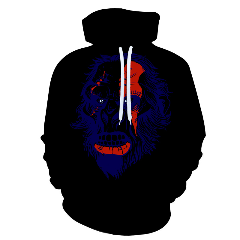 

New men's and women's skulls poker with fire Halloween in a variety of stylish hoodie sweatshirt hoodie jackets, W2271