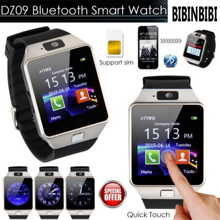 

2020 smart watch DZ09 smartwatch Pedometer Clock With Sim Card Slot Push Message Bluetooth Connectivity Android Phone Men Watch
