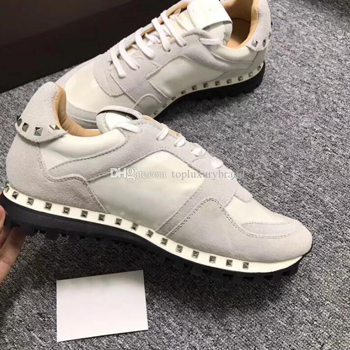 Luxe homme Souliers simple CAMO en daim clouté camouflage chaussures baskets coureur rock pour les femmes, moins cher occasionnel vente stud homm