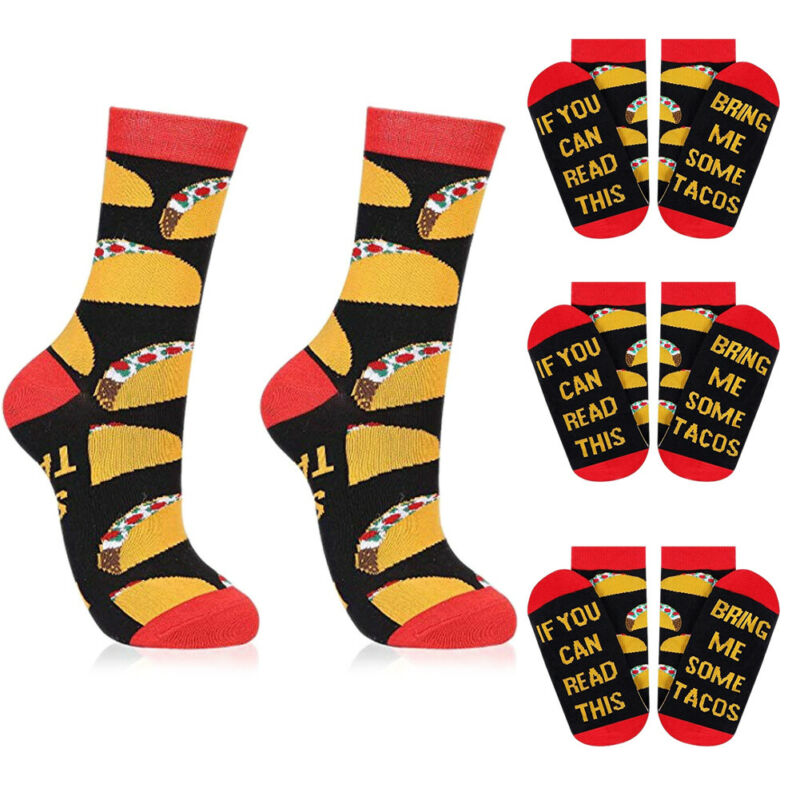 

2020 Newest Hot Funny Men/Women Socks If You Can Read This Bring Me Some Tacos Fashion Socks Tacos Printed Long Scks, As pic