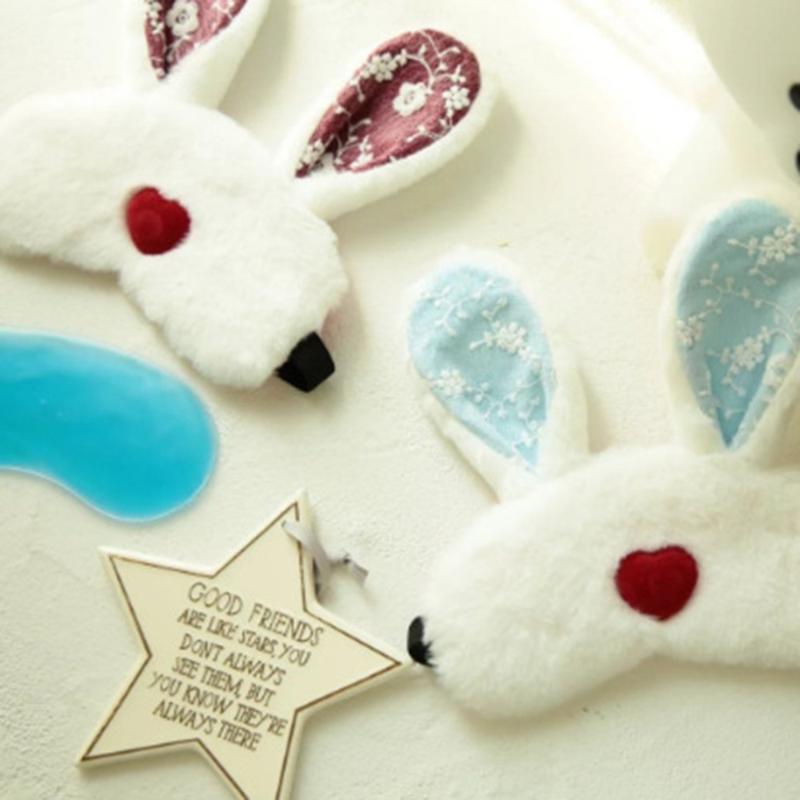 

Sleep Eye Mask Long Ear Eyes Cover Relieving Elastic Band Comfortable Eyeshade Cold Hot Fatigue Eyes Protector