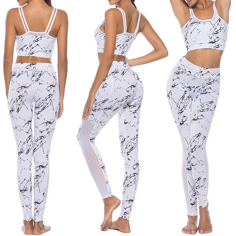 

Elastic Sports Suit Women Yoga Bra+Yoga Pants Fitness Yoga Set Printed Workout Gym Running Patchwork portswear Running Clothes #945935, As pictures (#3022)