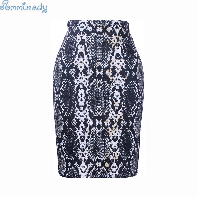 

2020 Fashion women pencil skirt -4XL snake serpentine print casual girl midi bottoms big size bodycon low price, Wwp105