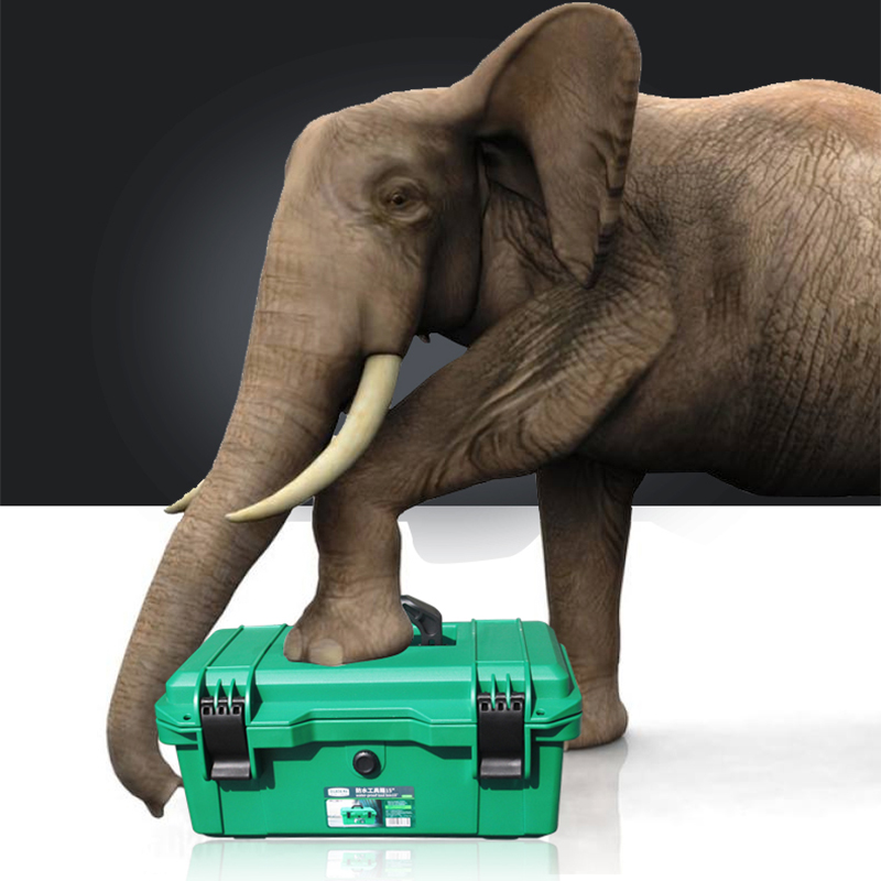 

LAOA Waterproof Tool Kit 15"/17"/19" Tool box Two Layers Seal box Shockproof Case Plastic Toolbox Portable Suitcase for Tools